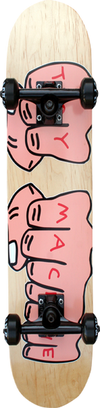 TOY MACHINE FISTS WOODGRAIN SKATEBOARD COMPLETE 7.75 asst
