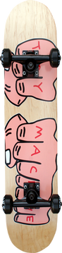 TOY MACHINE FISTS WOODGRAIN SKATEBOARD COMPLETE 7.75 asst
