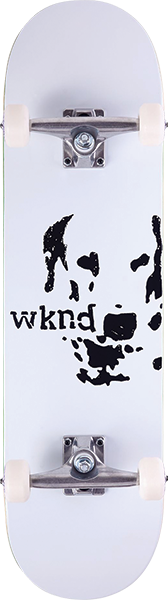 WKND LOUIE TEAM SKATEBOARD COMPLETE-8.25 WHITE