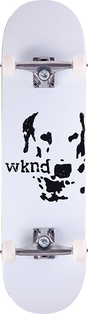 WKND LOUIE TEAM SKATEBOARD COMPLETE-8.25 WHITE