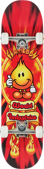 WORLD INDUSTRIES FLAMEBOY V2 SKATEBOARD COMPLETE-7.75