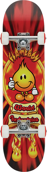 WORLD INDUSTRIES FLAMEBOY V2 SKATEBOARD COMPLETE 7.0