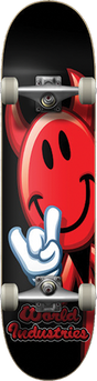 WORLD INDUSTRIES INDUSTRIES DEVILMAN WRAP SKATEBOARD COMPLETE-8.5