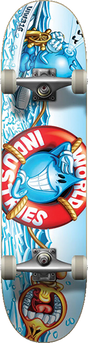 WORLD INDUSTRIES SPEEDBOAT WILLY SKATEBOARD COMPLETE 8.0