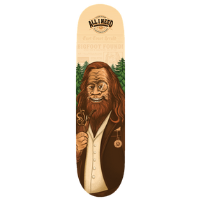 ALL I NEED DAPPER BIGFOOT SKATEBOARD DECK-8.5