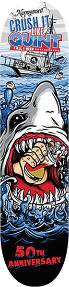AIN X NARRAGANSETT BEER CRUSH IT 50TH SKATEBOARD DECK 8.25