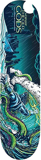 ALL I NEED WORSHIP THE OLD GODS SKATEBOARD DECK-8.3 POSEIDON