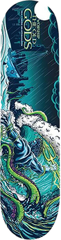 ALL I NEED WORSHIP THE OLD GODS SKATEBOARD DECK-8.3 POSEIDON