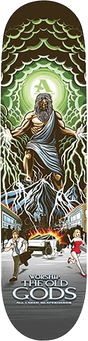 ALL I NEED WORSHIP THE OLD GODS SKATEBOARD DECK-8.5 ZEUS