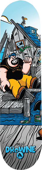 ALL I NEED DROWNE BREWTUS SKATEBOARD DECK 8.3