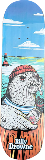 ALL I NEED DROWNE DOCK SERIES SEA LION SKATEBOARD DECK 8.1