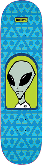 ALIEN WORKSHOP BELIEVE SKATEBOARD DECK-8.12 BLUE