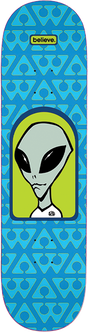 ALIEN WORKSHOP BELIEVE SKATEBOARD DECK-8.12 BLUE