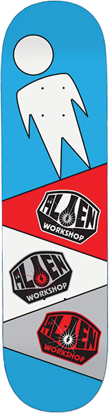 ALIEN WORKSHOP LOGO REPEATER SKATEBOARD DECK-8.12 BLUE