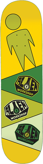 ALIEN WORKSHOP LOGO REPEATER SKATEBOARD DECK-8.37 GOLD