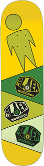 ALIEN WORKSHOP LOGO REPEATER SKATEBOARD DECK-8.37 GOLD