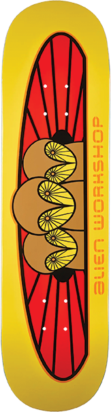 ALIEN WORKSHOP OWLIAD SKATEBOARD DECK-8.5 YELLOW