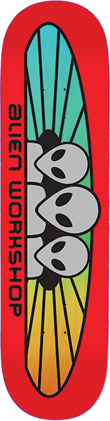 ALIEN WORKSHOP RGB SPECTRUM SKATEBOARD DECK-8.5 RED