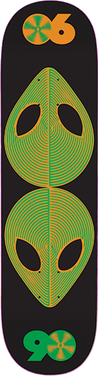 ALIEN WORKSHOP SCANNER SKATEBOARD DECK-8.25 BLACK
