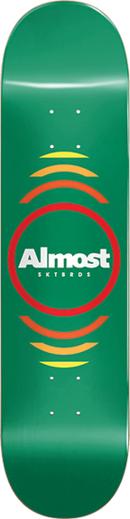 ALMOST REFLEX SKATEBOARD DECK 7.37 GREEN hyb