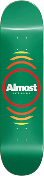 ALMOST REFLEX SKATEBOARD DECK 7.37 GREEN hyb