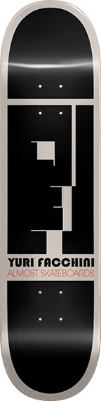 ALMOST FACCHINI BAUHAUS SKATEBOARD DECK 8.37 impact lt.