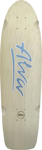 ALVA 1978 LOST MODEL SKATEBOARD DECK 8.5x30 NAT/INDIGO BLU w/ grip