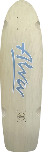 ALVA 1978 LOST MODEL SKATEBOARD DECK 8.5x30 NAT/INDIGO BLU w/ grip