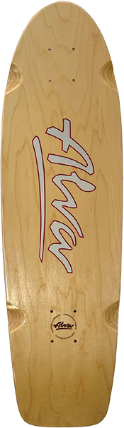 ALVA 1978 OG LOGO SKATEBOARD DECK-8.5x30 NAT/RED/SIL w/grip