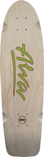 ALVA 1978 LOST MODEL SKATEBOARD DECK 8.5x30 NAT/TROPICAL GRN