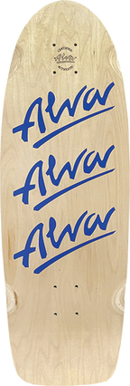 ALVA 1980 TRI LOGO PIG SKATEBOARD DECK-10X30 NAT/COBALT