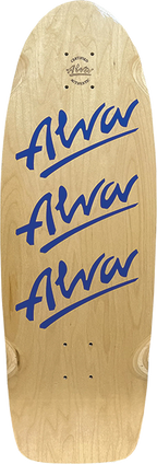 ALVA 1980 TRI LOGO PIG SKATEBOARD DECK 10X30 NAT/TWILIGHT BLU