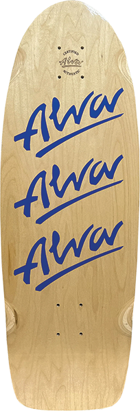 ALVA 1980 TRI LOGO PIG SKATEBOARD DECK 10X30 NAT/TWILIGHT BLU
