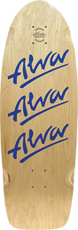 ALVA 1980 TRI LOGO PIG SKATEBOARD DECK 10X30 NAT/TWILIGHT BLU