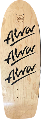 ALVA 1980 TRI LOGO PIG SKATEBOARD DECK 10X30 NAT/BLACK