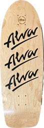ALVA 1980 TRI LOGO PIG SKATEBOARD DECK 10X30 NAT/BLACK