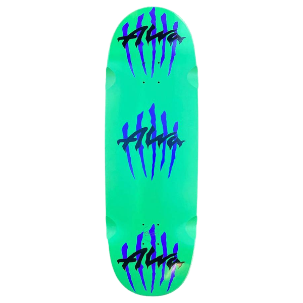 ALVA EGG TRIPLE SCRATCH SKATEBOARD DECK-10.6x33 GRN/BLU/BLK