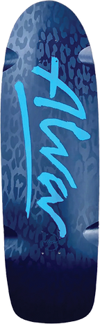 ALVA MODERN LEOPARD SKATEBOARD DECK-10x33 BLK/SAPPHIRE BLUE