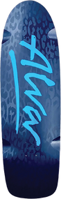 ALVA MODERN LEOPARD SKATEBOARD DECK-10x33 BLK/SAPPHIRE BLUE