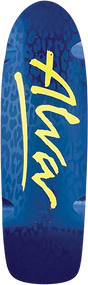 ALVA MODERN LEOPARD SKATEBOARD DECK-10x33 BLK/SAFETY YEL