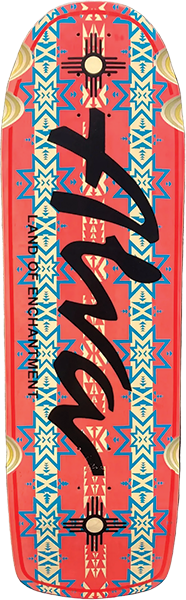 ALVA NEW MEXICO DITCH SKATEBOARD DECK-10x33 STONEWARE RED