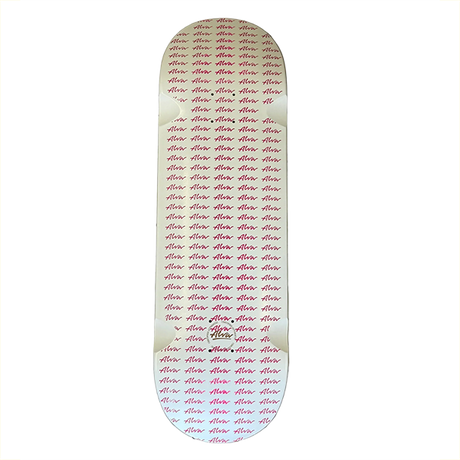 ALVA OG MULTI LOGO SKATEBOARD DECK-10X30 WHT/PINK