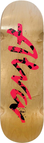 ALVA POPSICLE SKATEBOARD DECK 10x30 NAT/PINK/BLK SPLATTER