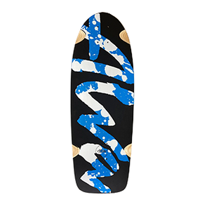 ALVA SPLATTER SKATEBOARD DECK-10.5x30.5 BLK/BLU/WHT