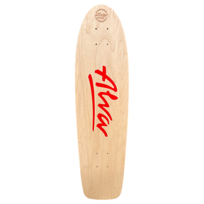 ALVA 1977 45TH ANNIV SKATEBOARD DECK-7.75x29.5 NAT/RED