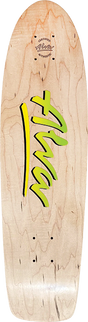 ALVA 1977 OG SKATEBOARD DECK 7.75x29.5 NAT W/GRN/YEL FADE