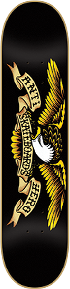ANTI HERO CLASSIC EAGLE SKATEBOARD DECK 8.12 BLACK