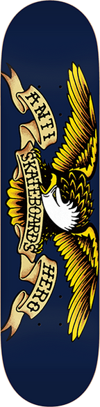 ANTI HERO CLASSIC EAGLE SKATEBOARD DECK 8.5 NAVY