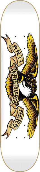 ANTI HERO CLASSIC EAGLE SKATEBOARD DECK 8.75 WHITE