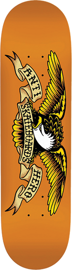 ANTI HERO EAGLE DBX SKATEBOARD DECK-8.75 ORANGE